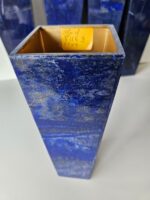 A+++ Grade Lapis Lazuli, Vase Glass, Flower Pot, Amethyst Plant Holder, Air plant, gem stone Vase, Succulent Pot Square Lapis Flower pot