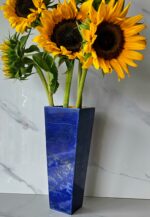 A+++ Grade Lapis Lazuli, Vase Glass, Flower Pot, Amethyst Plant Holder, Air plant, gem stone Vase, Succulent Pot Square Lapis Flower pot