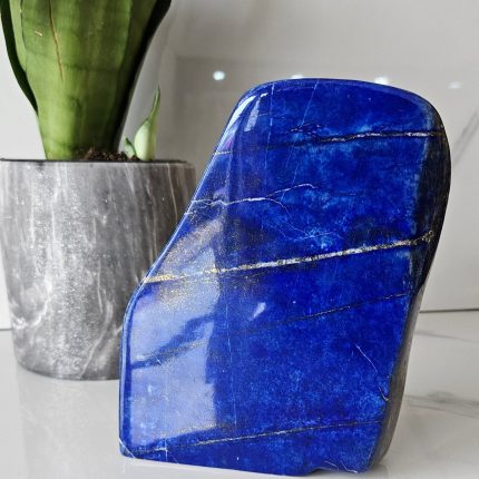 Free Form A+++ Lapis Lazuli, Tumbled, Boho, Lapis Palm Stone, Inner Truth, blue stone, Polished stone, Protection, Grade A+++, home decor