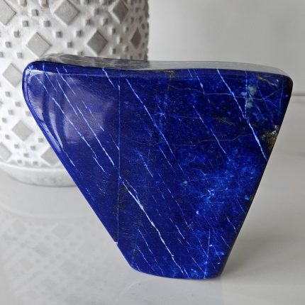 Free Form A+++ Lapis Lazuli, Desk Accessories, Stability, jewlery, soothe migraines, Polished stone, small crystals, Succulent, Cabochon