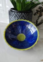 15.5 Cm Hand Crafted Lapis Lazuli Bowl, Stunning Royal Blue Color Handmade bowl from Badakhshsan Afghanistan, stone bowl, healing stone bowl