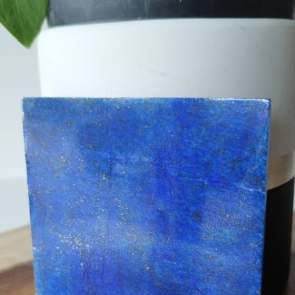 10x10 cm One-Side Polished Stone Tile | A+++ Lapis Lazuli, Reiki Chakra Stone, intuition, birthday gift, Earth Stone, Crystal Decor