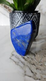 Authentic Free Form Lapis Lazuli, Raw Natural Blue Stone, floors and walls, Free form, Earth Stone, Strength, Grounding, Polished, Succulent