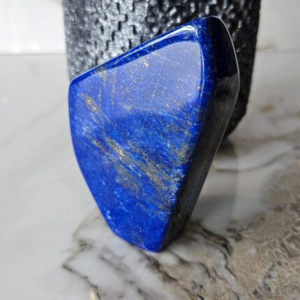 Authentic Free Form Lapis Lazuli, Raw Natural Blue Stone, floors and walls, Free form, Earth Stone, Strength, Grounding, Polished, Succulent