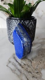 Authentic Free Form Lapis Lazuli, Raw Natural Blue Stone, floors and walls, Free form, Earth Stone, Strength, Grounding, Polished, Succulent