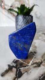 Authentic Free Form Lapis Lazuli, Raw Natural Blue Stone, floors and walls, Free form, Earth Stone, Strength, Grounding, Polished, Succulent