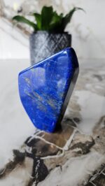 Authentic Free Form Lapis Lazuli, Raw Natural Blue Stone, floors and walls, Free form, Earth Stone, Strength, Grounding, Polished, Succulent