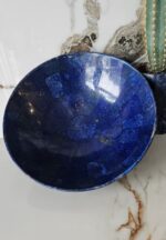 20 Cm Hand Crafted Lapis Lazuli Bowl Ovel Shape Stunning Royal Blue Color Handmade bowl from Badakhshsan Afghanistan