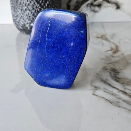 A++ Lapis Lazuli Free Form, Raw Natural Blue Stone, Gift for Mom for Spiritual Healing, Self Expression, Tumbled, Cabochon, crystal gift