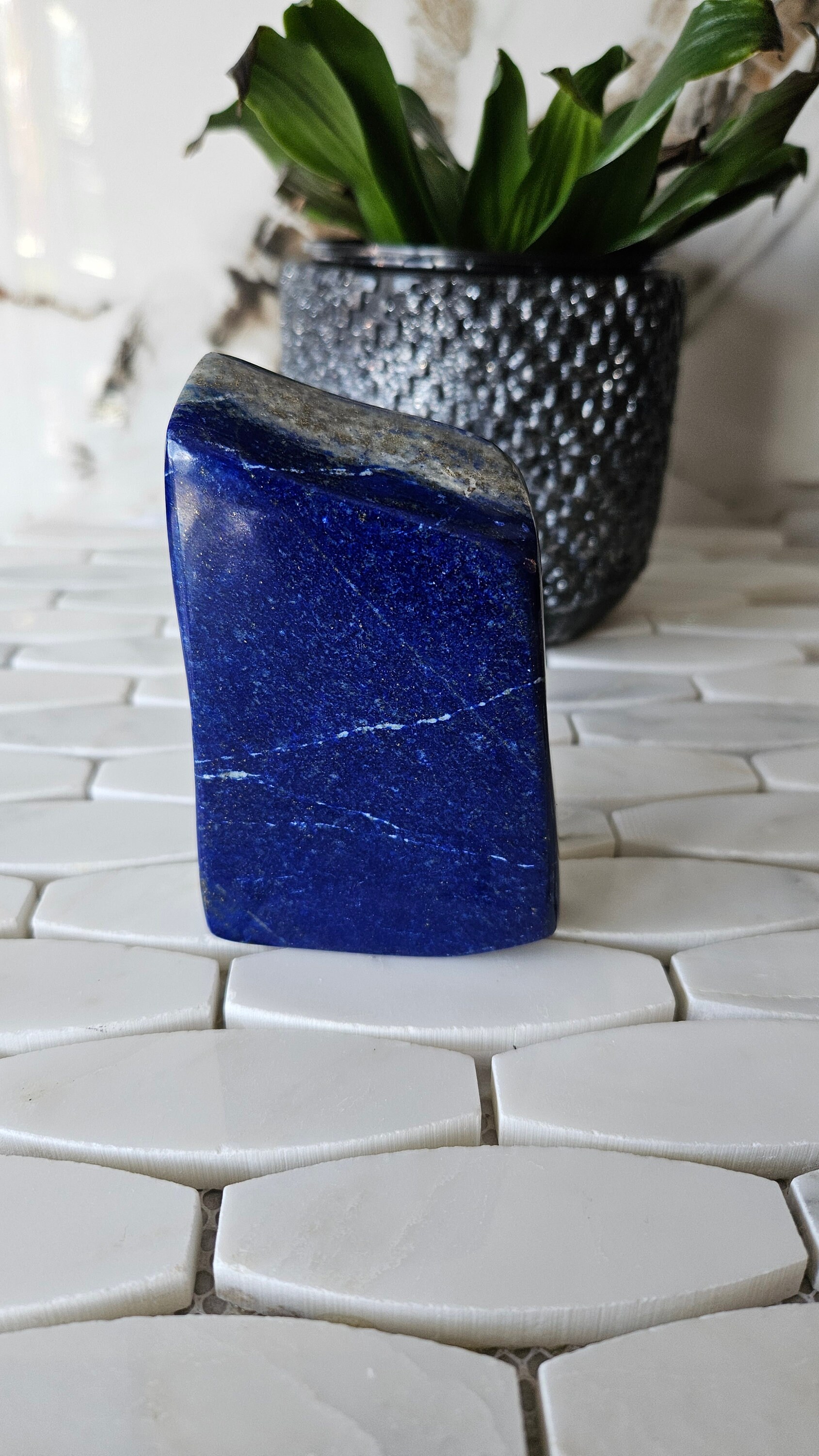 Free Form A+++ Lapis Lazuli, Lapis Freeform, Lapis Lazuli Tumble, Polished stone, courage, Grounding, Raw stone, Succulent