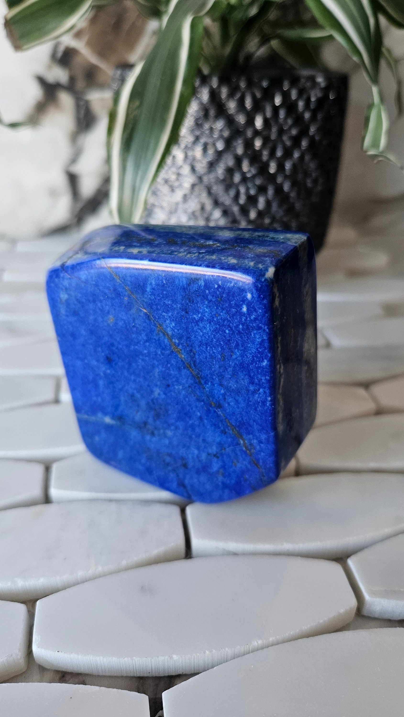 Authentic Lapis Lazuli Free Form, Raw Natural Blue Stone, Gift for Mom, Amethyst, crystal heal, Desk Accessories, Medallion, Vinyl