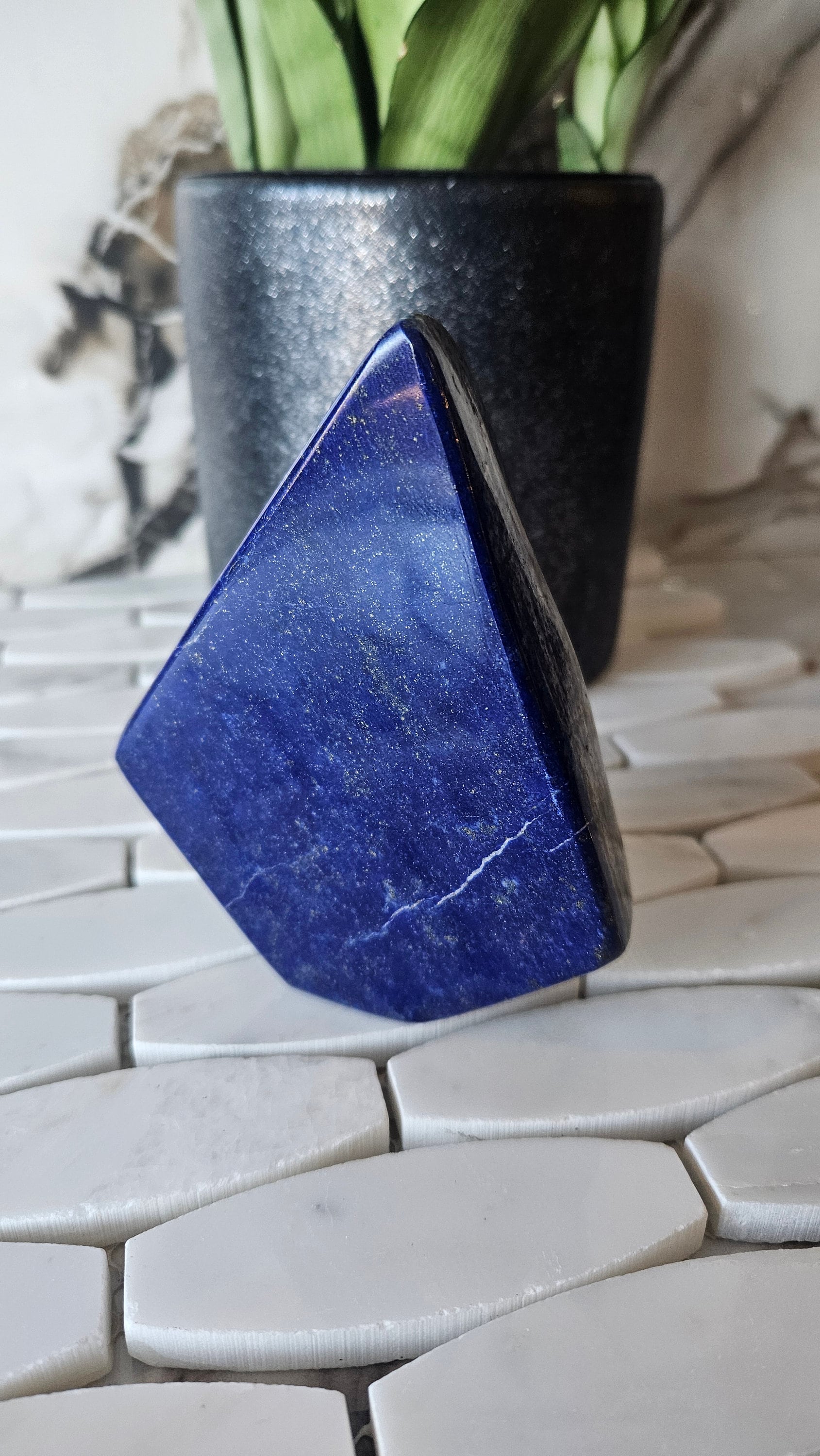 Authentic Lapis Lazuli Free Form, Raw Natural Blue Stone, mosaic stone, marble, Confidence, pebbles, Protection, Worry Stone