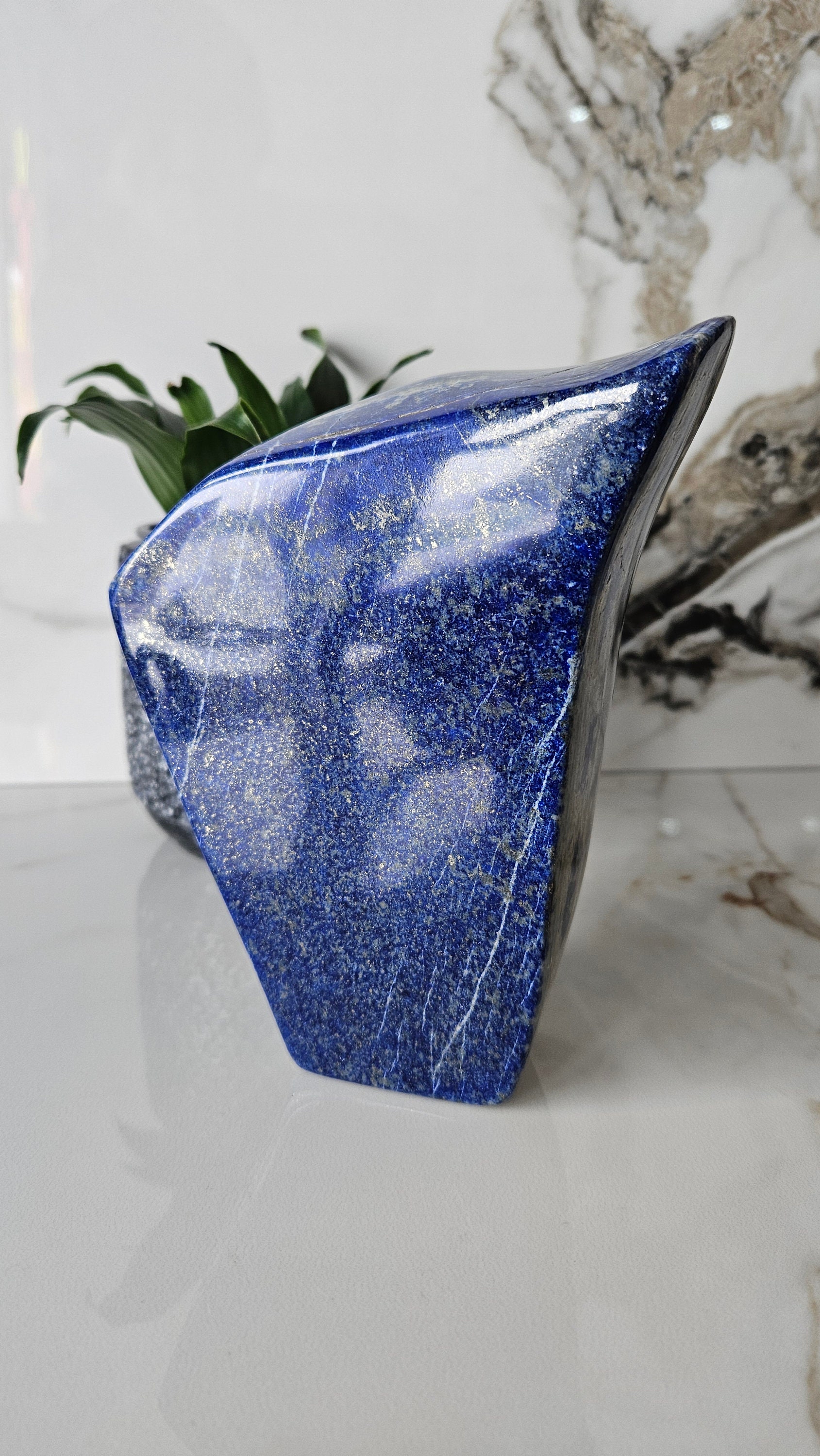 2.7 LBS Free Form A++ Lapis Lazuli, Lapis Freeform, Polished Tumble,  Relieves Stress, Anxiety, Self Expression, Inner Truth, leadership