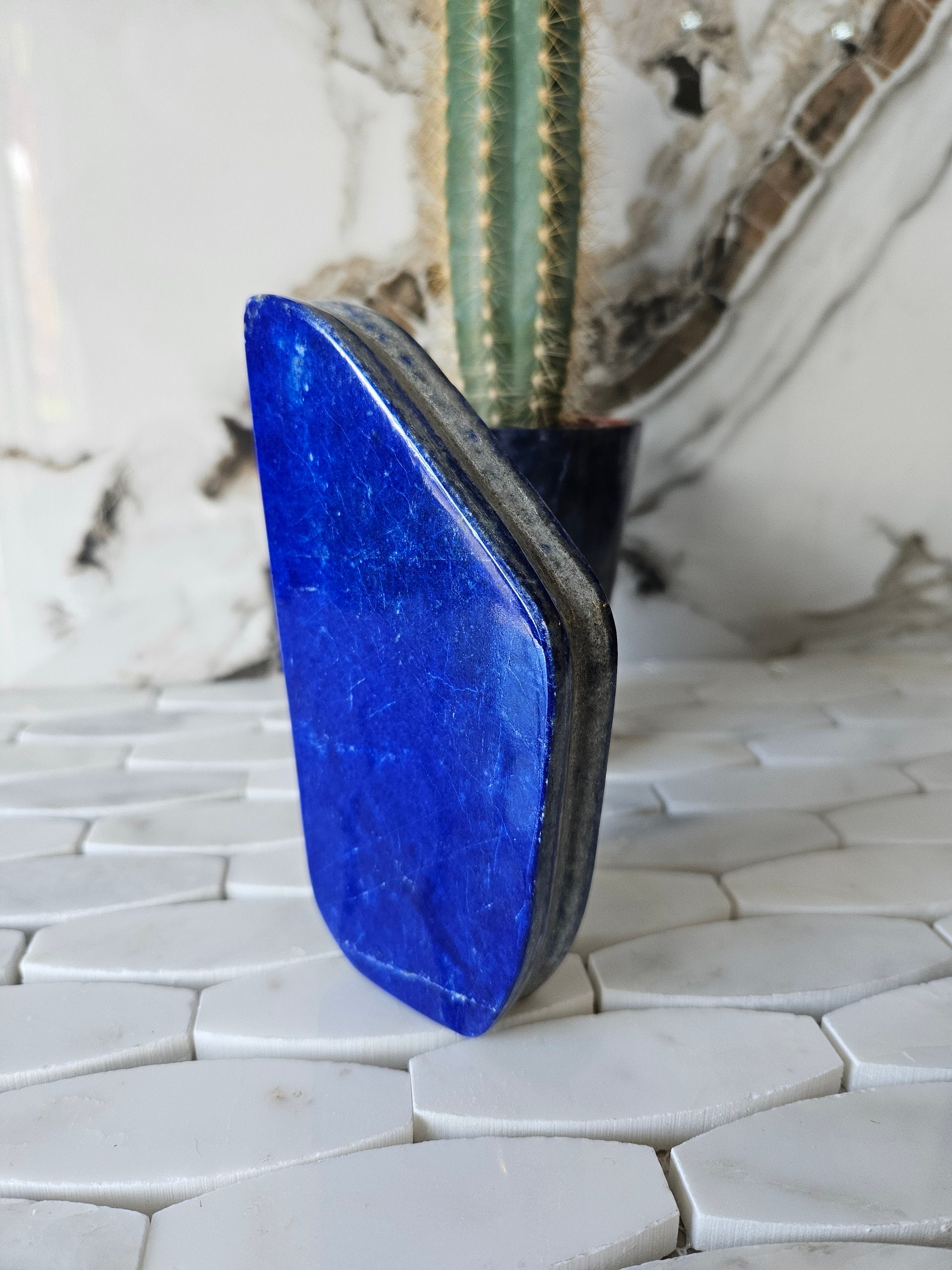 Tumbled Stone A++ Lapis Lazuli Free Form, Raw Natural Blue Stone, Gift for Mom, Authentic Crystal, peace, Anxiety, loose gemstones
