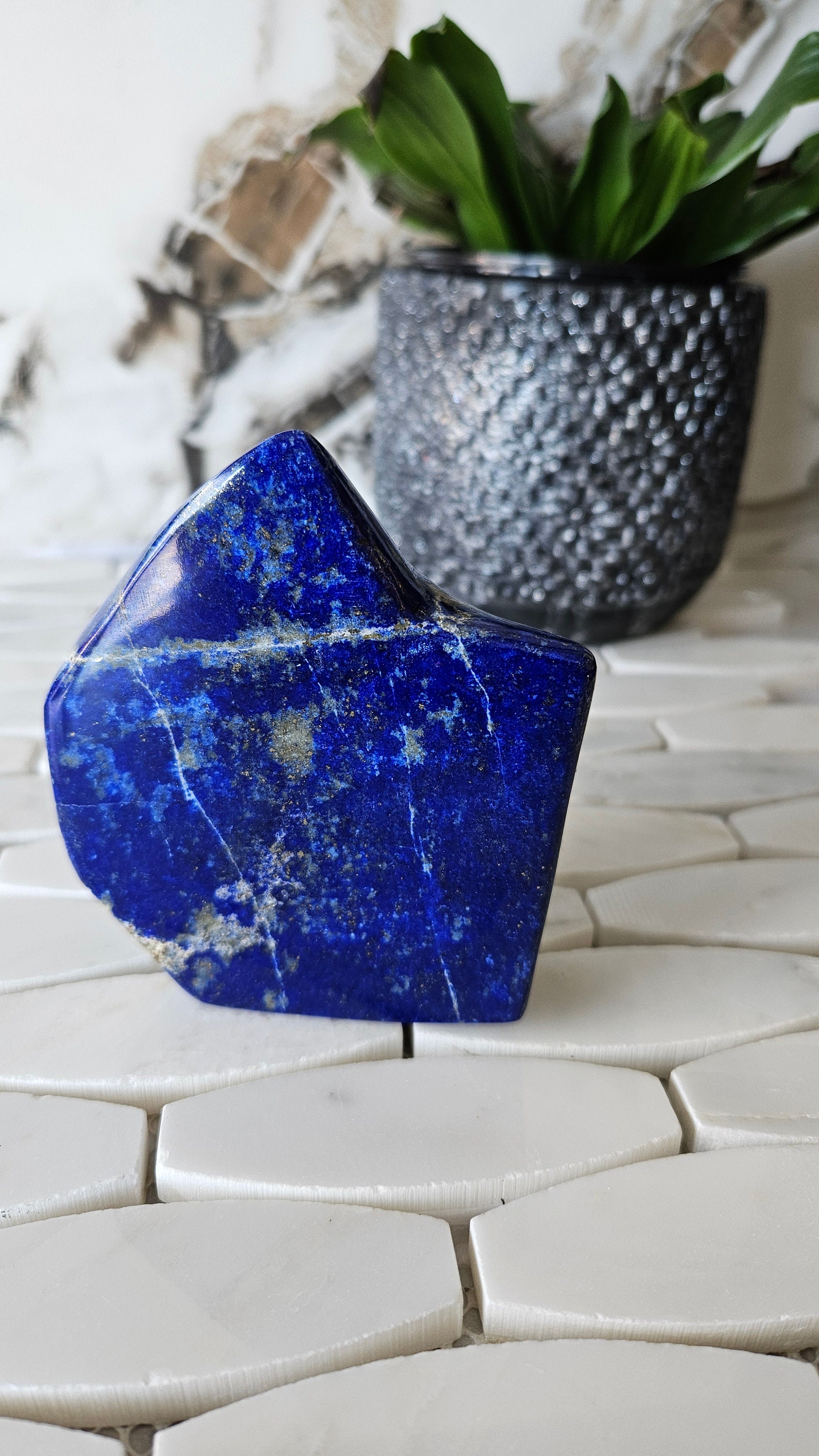 Free Form A+++ Lapis Lazuli, Lapis Freeform, Lapis Lazuli Tumble, flagstone, Calmness, Anxiety, Metaphysical stone, eliminates nervousness