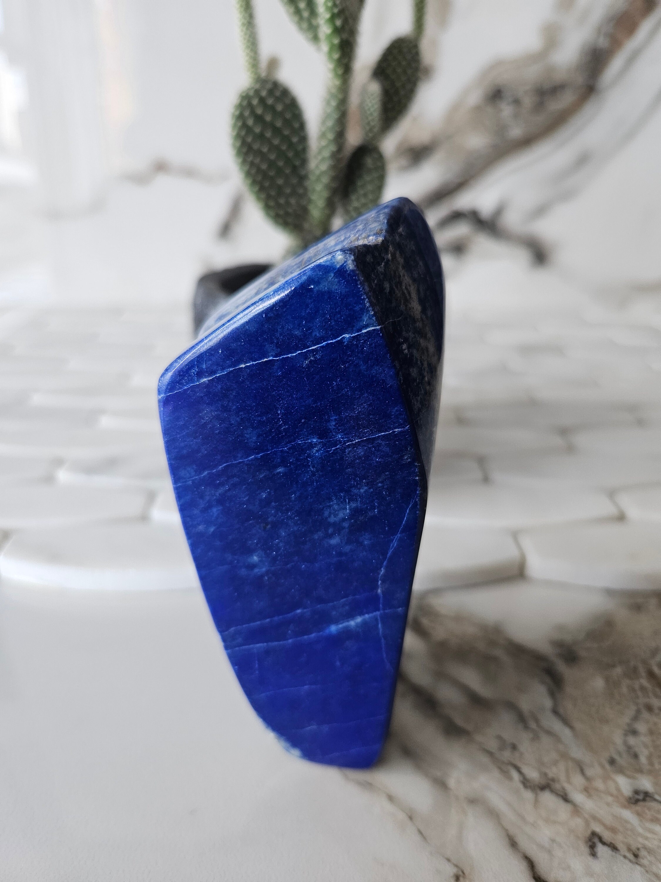 A++ Lapis Lazuli Free Form, Raw Natural Blue Stone, courage, Cabochon, crystal heal, mosaic stone, Stone Slice, Confidence, soothe migraines