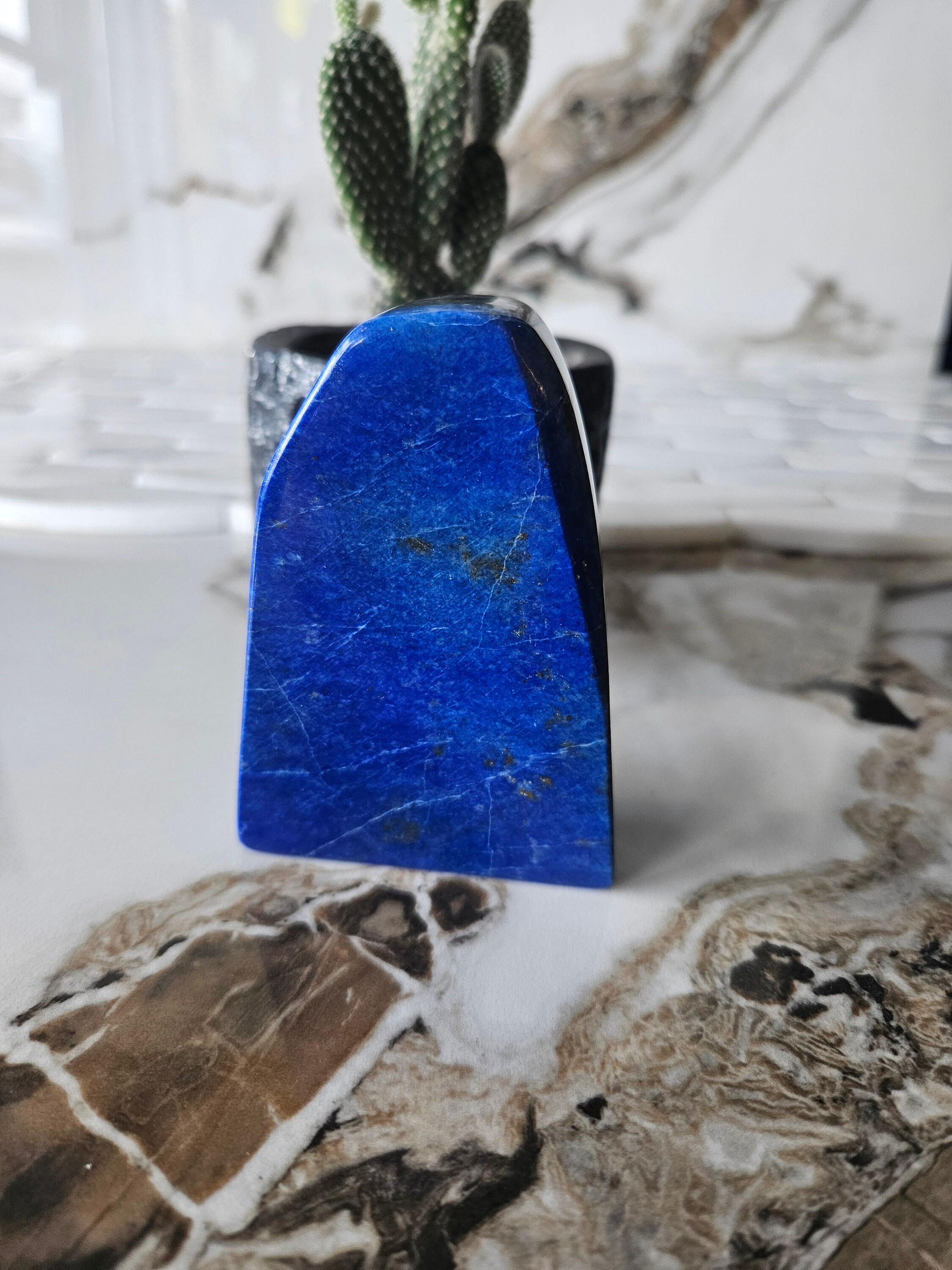 A++ Lapis Lazuli Free Form, Raw Natural Blue Stone, Reiki Chakra Stone, jewlery, Chakra, Crystal Decor, Succulent, success, Love, polished