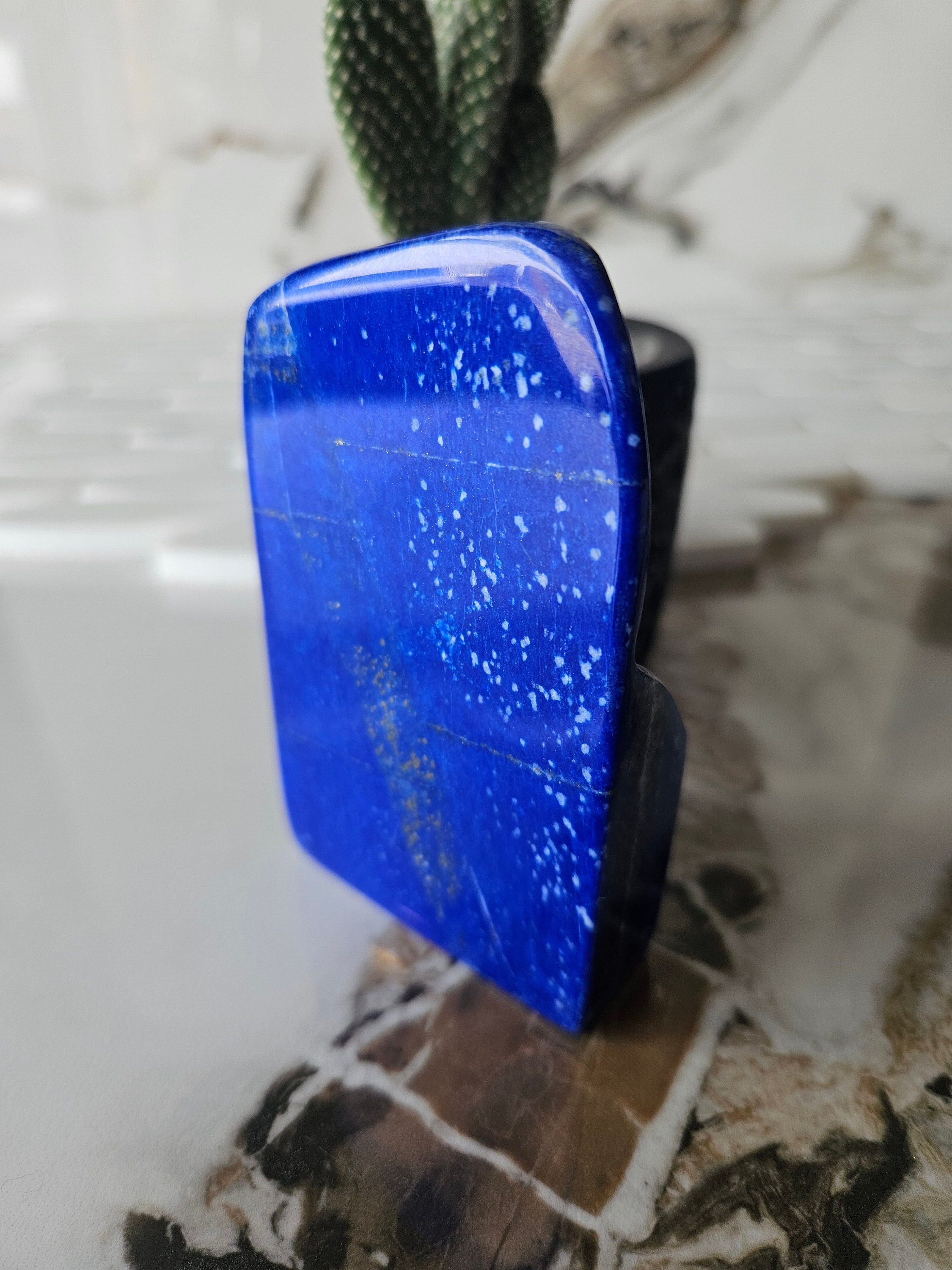 A++ Lapis Lazuli Free Form, Raw Natural Blue Stone, handmade tiles, eliminates nervousness, blue stone, Nurturing, marble, chunky stone