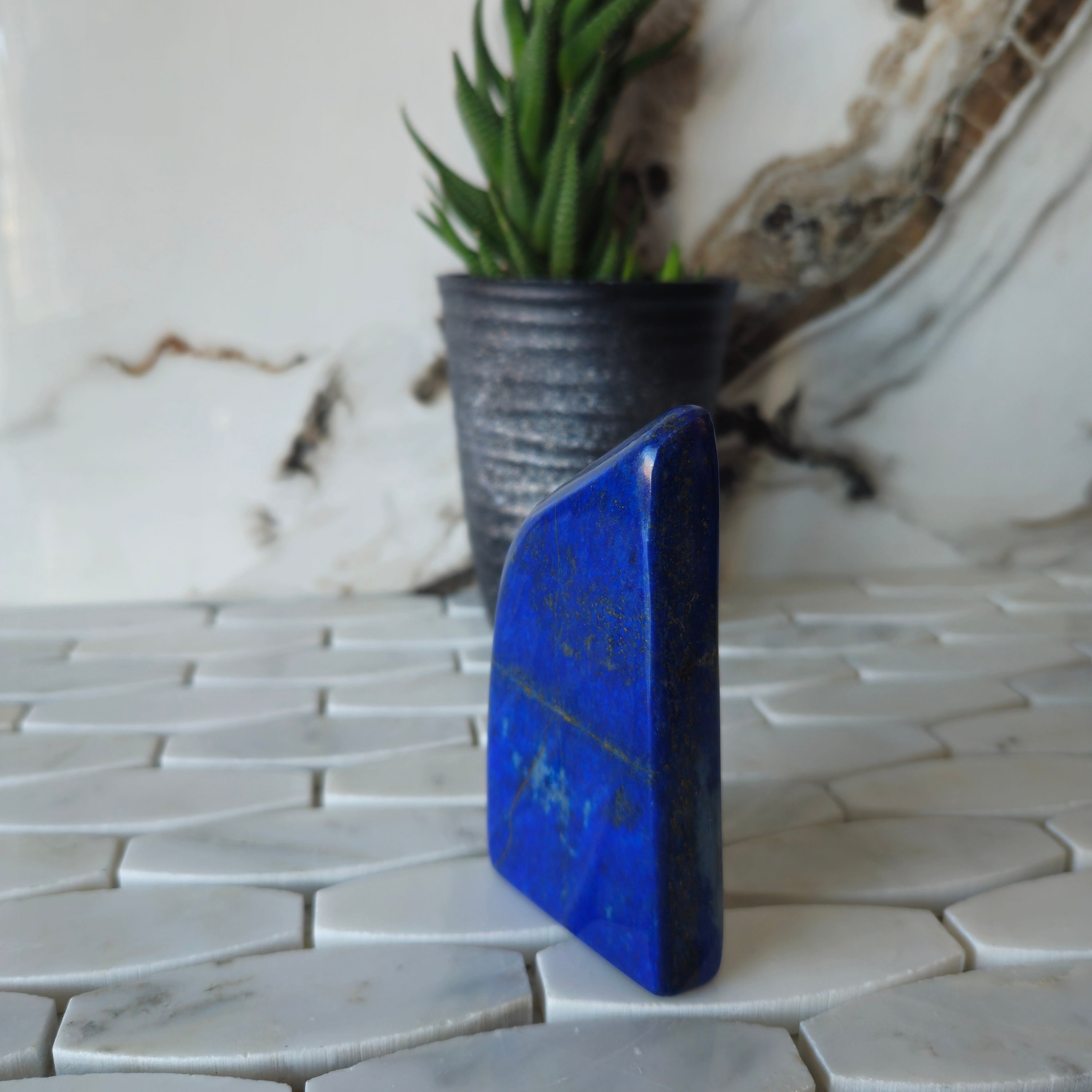 Free Form A++ Lapis Lazuli , Lapis, Polished Tumble, Cabochon, Grade A+++, empath, lapis lazuli necklace, mosaic stone, Succulent