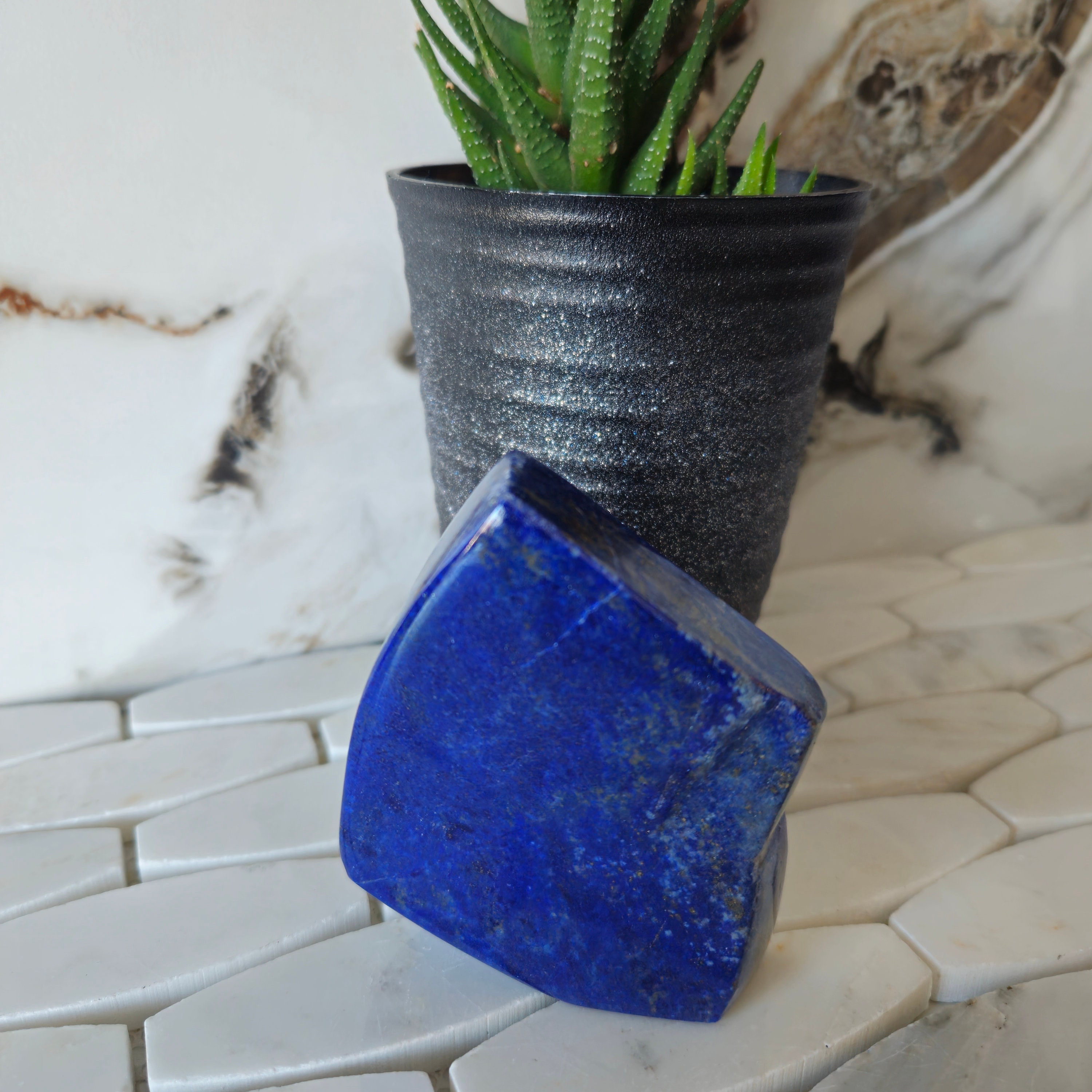 Free Form A++ Lapis Lazuli , Lapis, Polished Tumble, birthday gift, Tumbled, Pyrite slab, Earth Stone, Medallion, intuition, flagstone