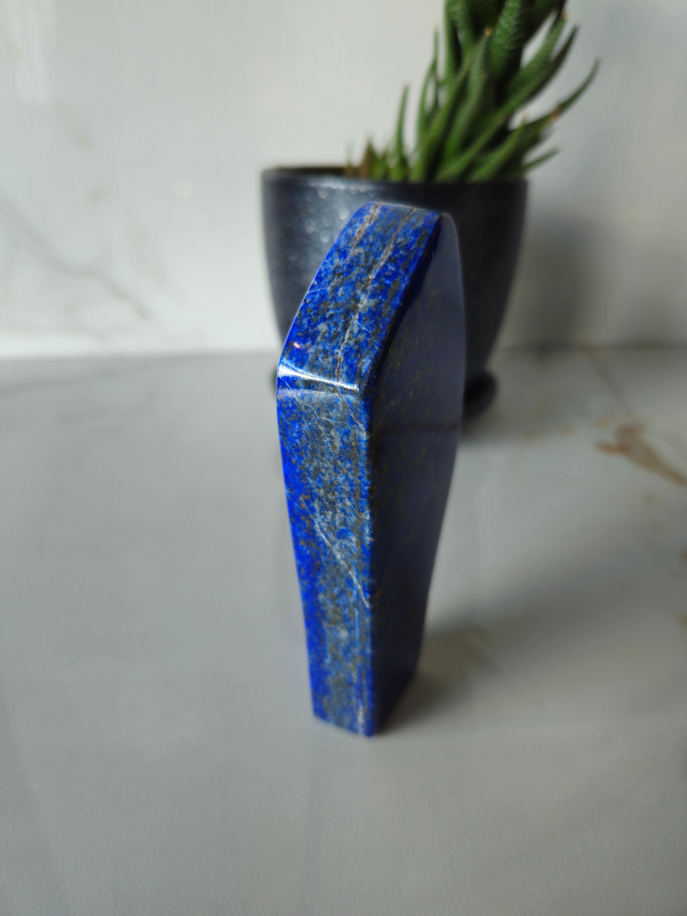 Tumbled Free Form A+++ Lapis Lazuli, Protection, energy crystal, Succulent, Metaphysical stone, Crystal decor, Lapis lazuli, Tumbled