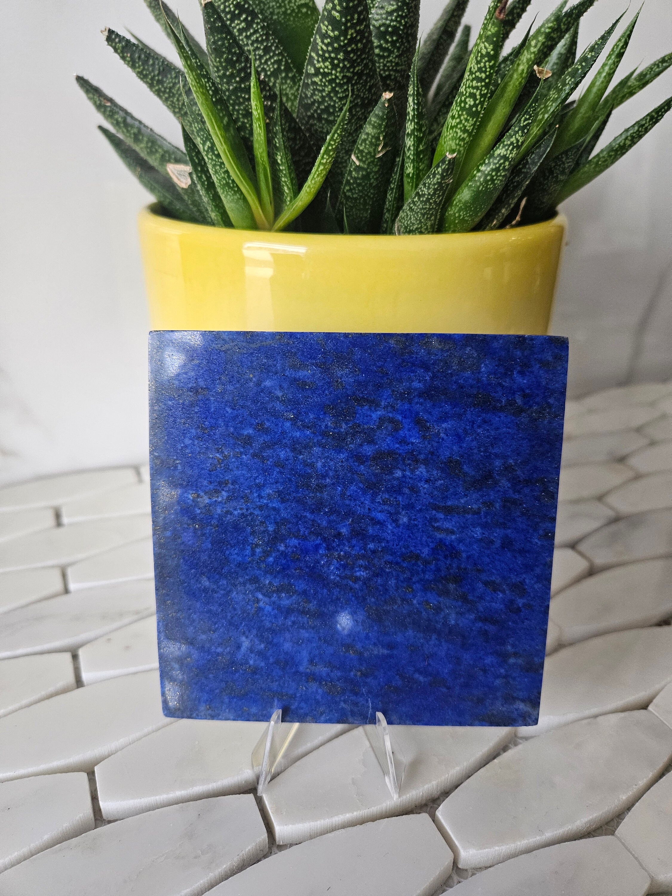 Stone Sided Tile |  loose gemstones, crystal gift, Cabochon, success, Polished stone, Best Friend Gift, lapis lazuli jewelry, Love